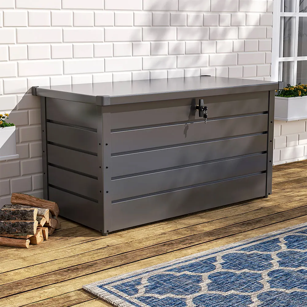 【 Breeins 】 Wetter Beständige Harzdeck-Aufbewahrung Behälter Box Gartenmöbel Im Freien 【 Breeins 】 Wetter Beständige Harzdeck-Aufbewahrung Behälter Box Gartenmöbel Im Freien - Image 4