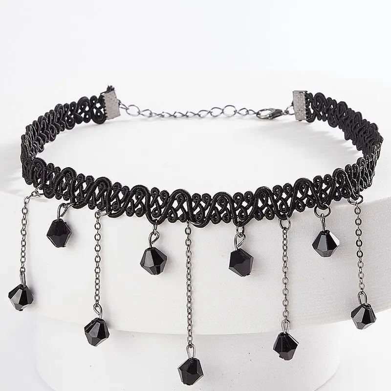 Koreanische Mode Samt Choker Halskette Für Frauen Vintage Sexy Spitze Halskette Mit Anhängern Gothic Mädchen Hals Schmuck Zubehör Koreanische Mode Samt Choker Halskette Für Frauen Vintage Sexy Spitze Halskette Mit Anhängern Gothic Mädchen Hals Schmuck Zubehör - Image 3