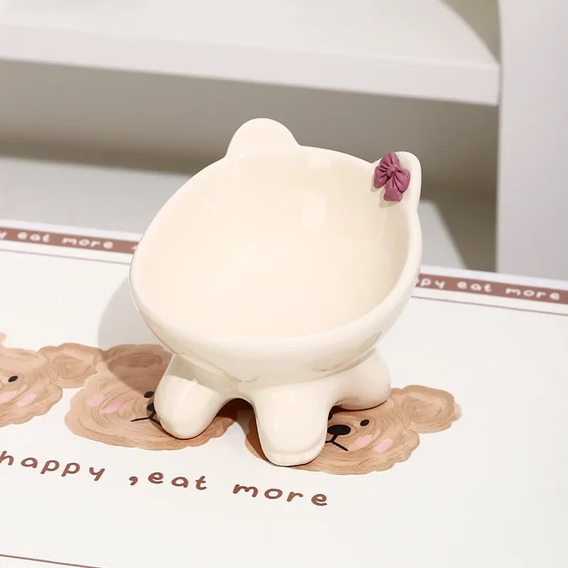 Ceramic Tilted Cat Food Bowl Elevated Cat Bowl Ergonomic Cat Food Dish Anti Vomiting Raised Cat Food Bowl Non Slip For Cats Dog Ceramic Tilted Cat Food Bowl Elevated Cat Bowl Ergonomic Cat Food Dish Anti Vomiting Raised Cat Food Bowl Non Slip For Cats Dog - Image 9
