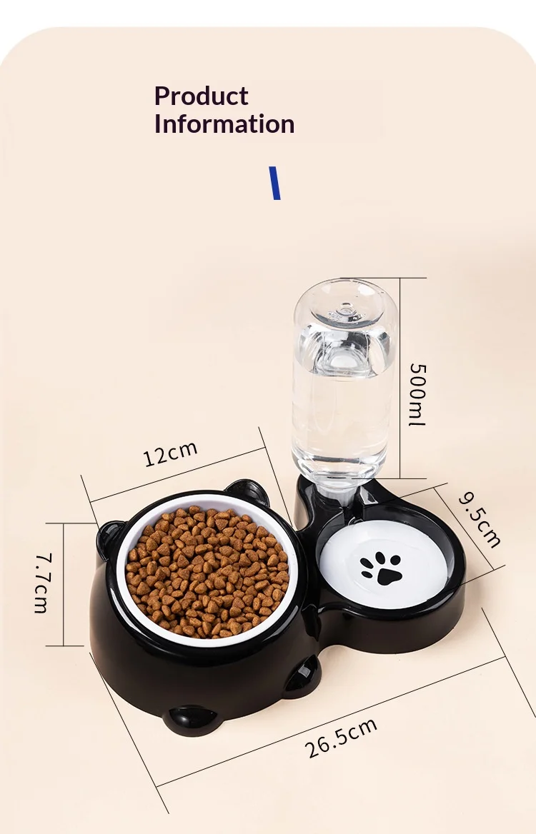 Pet Bowl 2-In-1 Auto Water Feeder, Tilted Elevated Cat Dog Bowl For Food &Amp; Water, Anti-Choking Slow Feeder Dish For Pets Pet Bowl 2-In-1 Auto Water Feeder, Tilted Elevated Cat Dog Bowl For Food &Amp; Water, Anti-Choking Slow Feeder Dish For Pets - Image 17
