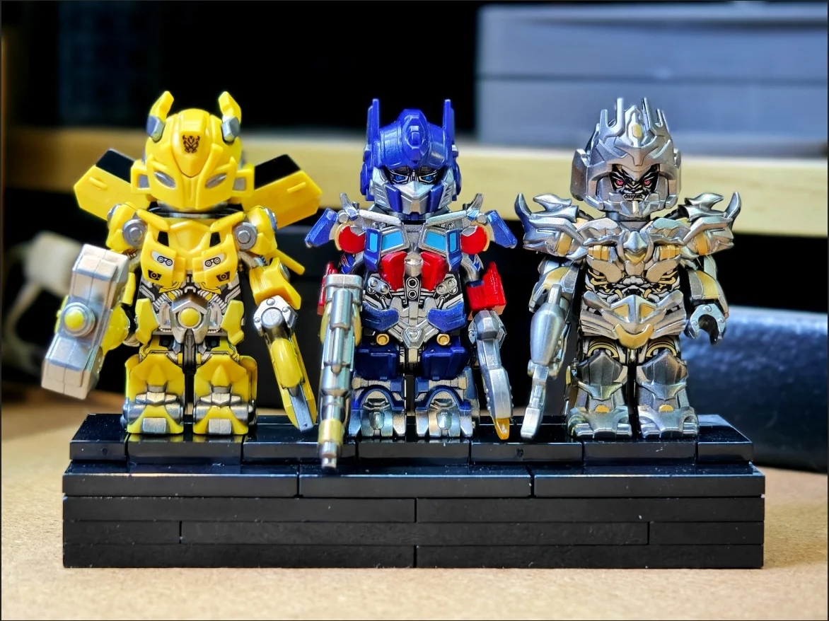 Hot Brick Man Transformers Assemble Kit Models Jet Wing Optimus Prime Bumblebee Action Figure Cute Mini Transforming Car Toys Hot Brick Man Transformers Assemble Kit Models Jet Wing Optimus Prime Bumblebee Action Figure Cute Mini Transforming Car Toys - Image 5