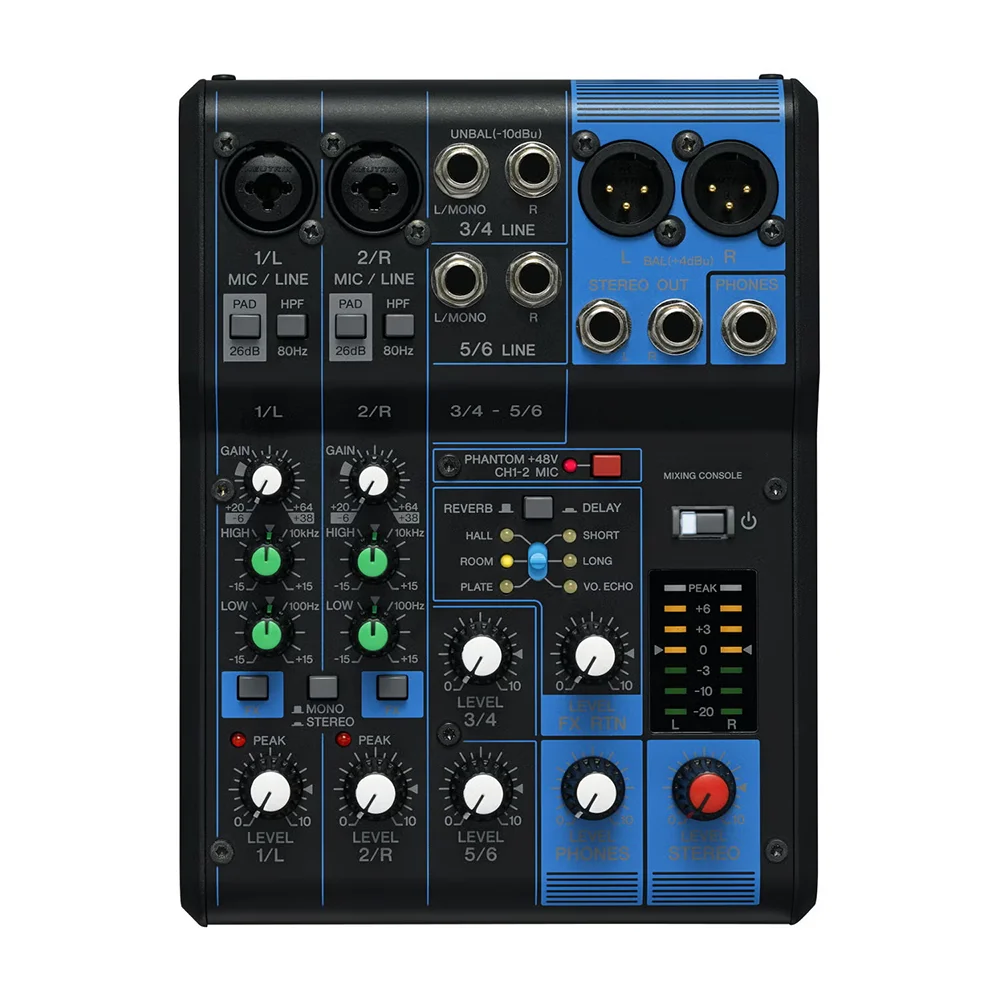 Professioneller 6-Kanal-Audiomixer Mit 48 V Phantomspeisung, 10 Eingängen, Stereo, Usb &Amp; Bluetooth Für Mikrofon, Mp3, Pc-Aufnahmen, Dj Und Karaoke Professioneller 6-Kanal-Audiomixer Mit 48 V Phantomspeisung, 10 Eingängen, Stereo, Usb &Amp; Bluetooth Für Mikrofon, Mp3, Pc-Aufnahmen, Dj Und Karaoke - Image 2