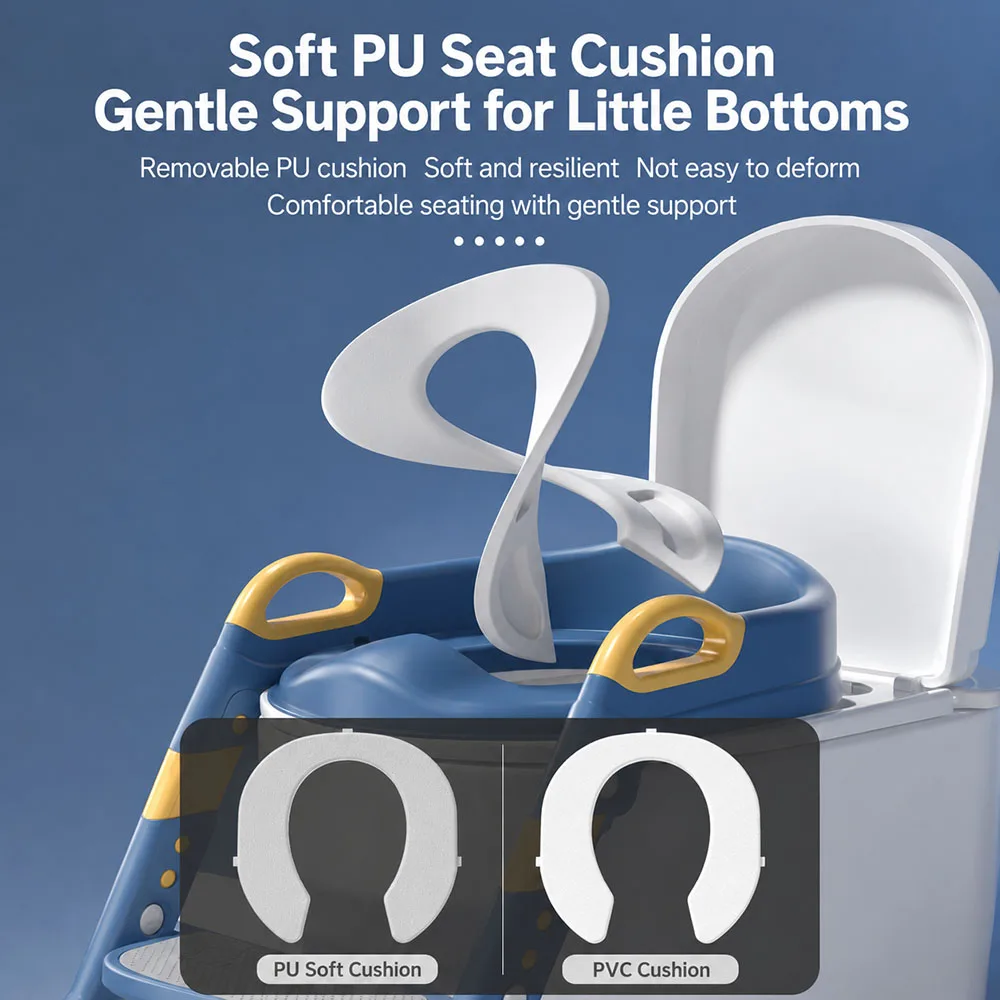New Children'S Toilet Stepped Baby Boys And Girls Toilet Training Foldable Foot Stool Toilet Seat Ring Stepped Assisted Tool New Children'S Toilet Stepped Baby Boys And Girls Toilet Training Foldable Foot Stool Toilet Seat Ring Stepped Assisted Tool - Image 18