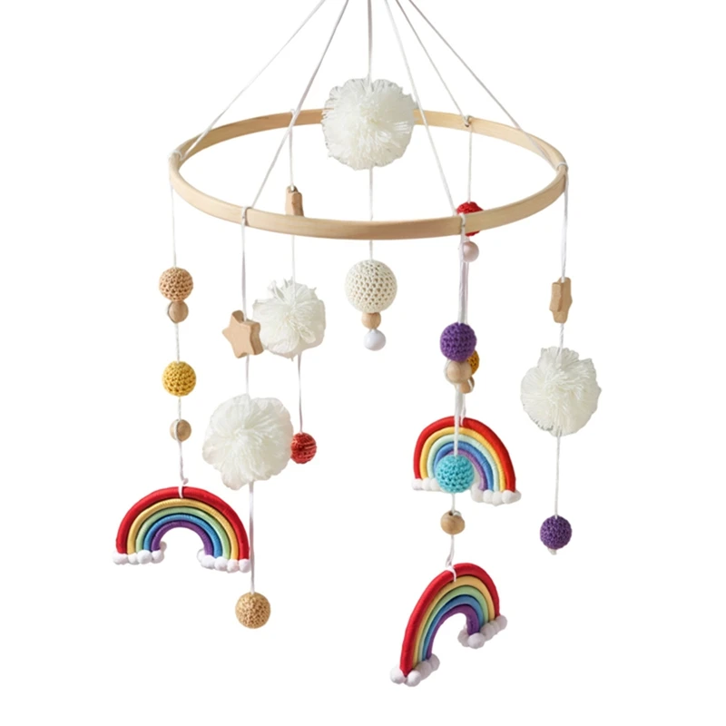 Baby Rassel Babybett Bewegliches Spielzeug Baumwolle Häkeln Regenbogen Krippe Glocke Rotierende Musikalische Rassel Projektion Holz Spielzeug Für Babybett Baby Rassel Babybett Bewegliches Spielzeug Baumwolle Häkeln Regenbogen Krippe Glocke Rotierende Musikalische Rassel Projektion Holz Spielzeug Für Babybett - Image 12