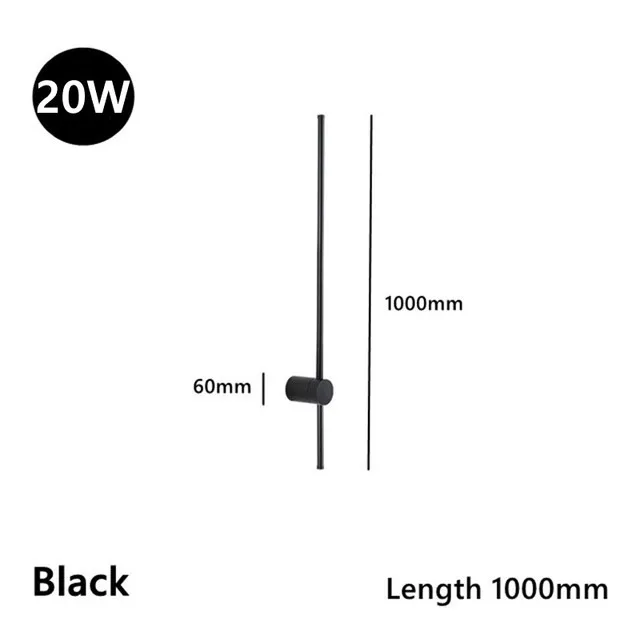 Moderne Minimalistische Led Rotierende Wandleuchte Innen Lange Wandlampe Wohnzimmer Schlafzimmer Hintergrund-Wandleuchte Moderne Minimalistische Led Rotierende Wandleuchte Innen Lange Wandlampe Wohnzimmer Schlafzimmer Hintergrund-Wandleuchte - Image 11