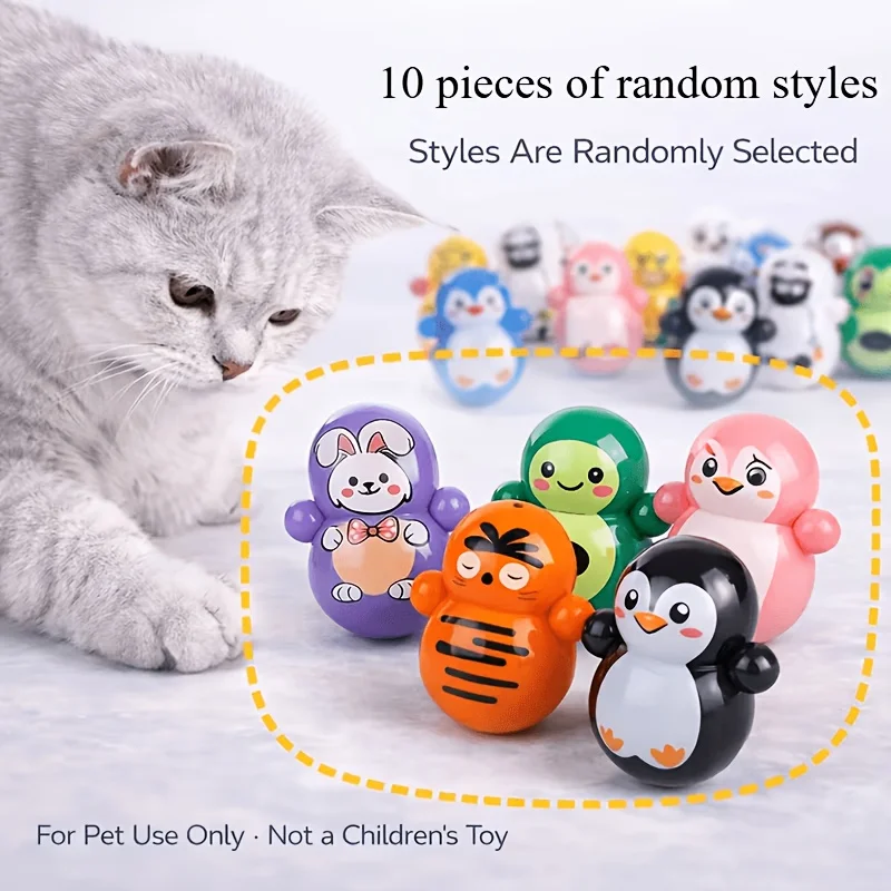 10 Stück Selbstrollendes Katzenspielzeug – Interaktives Puzzle-Spielzeug 10 Stück Selbstrollendes Katzenspielzeug – Interaktives Puzzle-Spielzeug - Image 6