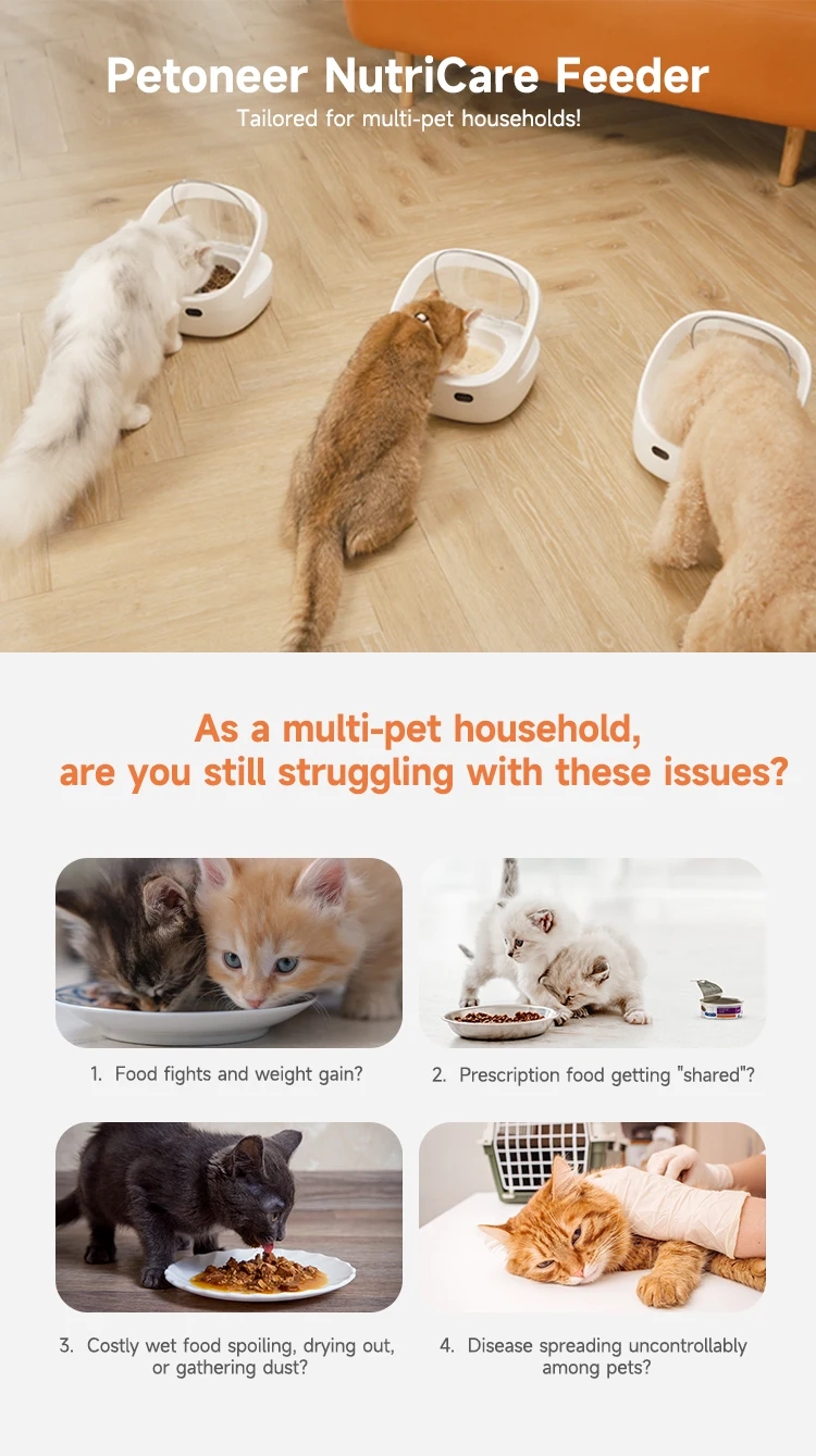 New Petoneer Nutricare Feeder Tailored For Multi-Pet Households Pet Feeder Cat And Dog Feeder With App Global Version New Petoneer Nutricare Feeder Tailored For Multi-Pet Households Pet Feeder Cat And Dog Feeder With App Global Version - Image 10