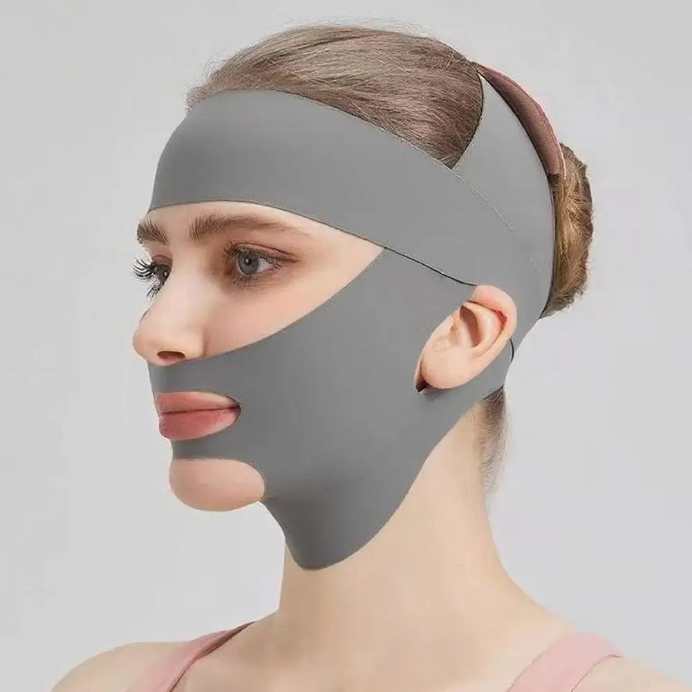 Breathable V-Shape Face Lifting Bandage Tighten &Amp; Firm Chin, Reduce Double Chin Anti-Sagging Slimming Strap For Daily Use Breathable V-Shape Face Lifting Bandage Tighten &Amp; Firm Chin, Reduce Double Chin Anti-Sagging Slimming Strap For Daily Use - Image 2