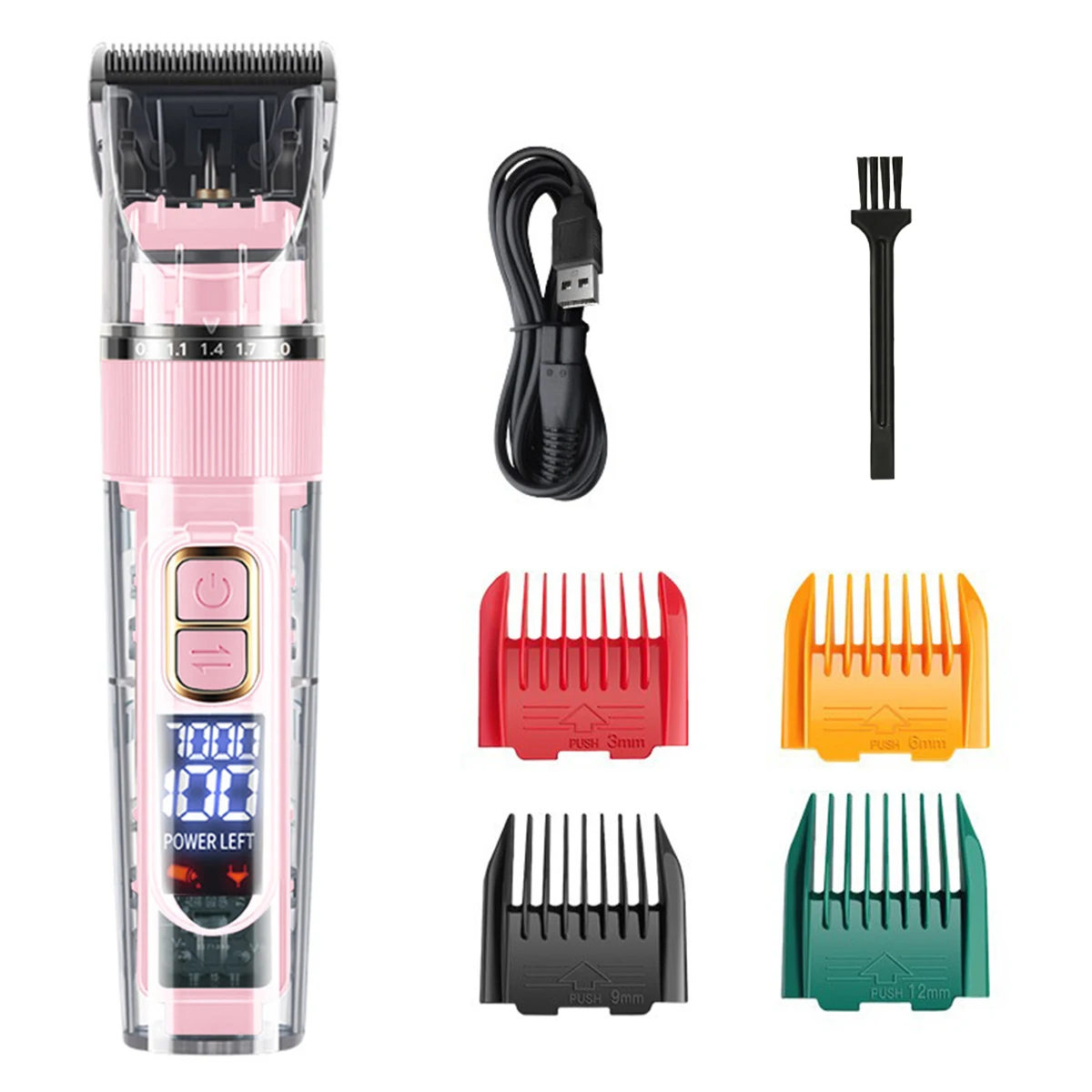 Katzen- Und Hundehaarschneider Elektrischer Professioneller Tierhaarschneider Geräuscharmer Haarschneider Usb-Aufladbar Tierpflege-Schermaschinen-Set Katzen- Und Hundehaarschneider Elektrischer Professioneller Tierhaarschneider Geräuscharmer Haarschneider Usb-Aufladbar Tierpflege-Schermaschinen-Set - Image 8