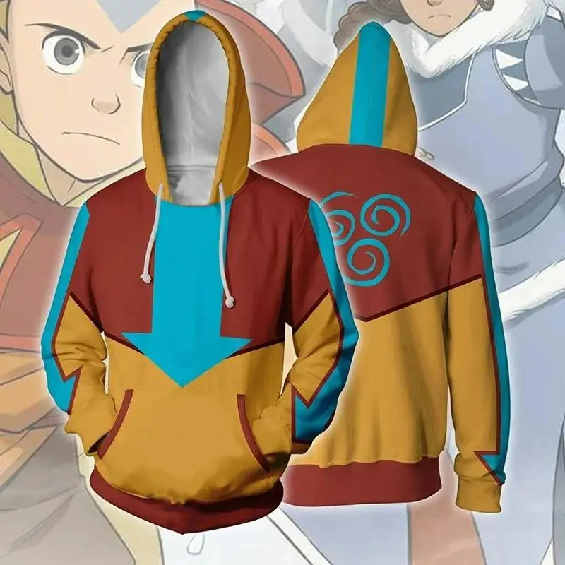 Anime Avatar The Last Airbender Cosplay Hoodies 3D Printed Sweatshirt Men Women Long Sleeve Tracksuit Pullover Harajuku Y2K Coat Anime Avatar The Last Airbender Cosplay Hoodies 3D Printed Sweatshirt Men Women Long Sleeve Tracksuit Pullover Harajuku Y2K Coat - Image 2