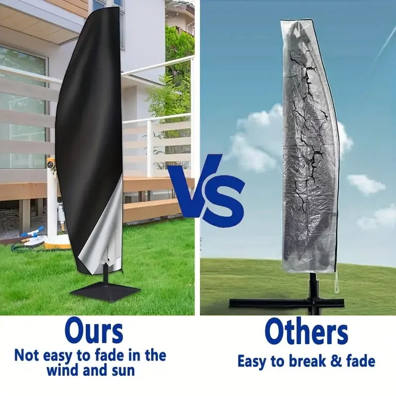 Universal Waterproof Umbrella Cover Cantilever Parasol Cover Outdoor Patio Garden Furniture Protection Universal Waterproof Umbrella Cover Cantilever Parasol Cover Outdoor Patio Garden Furniture Protection - Image 5