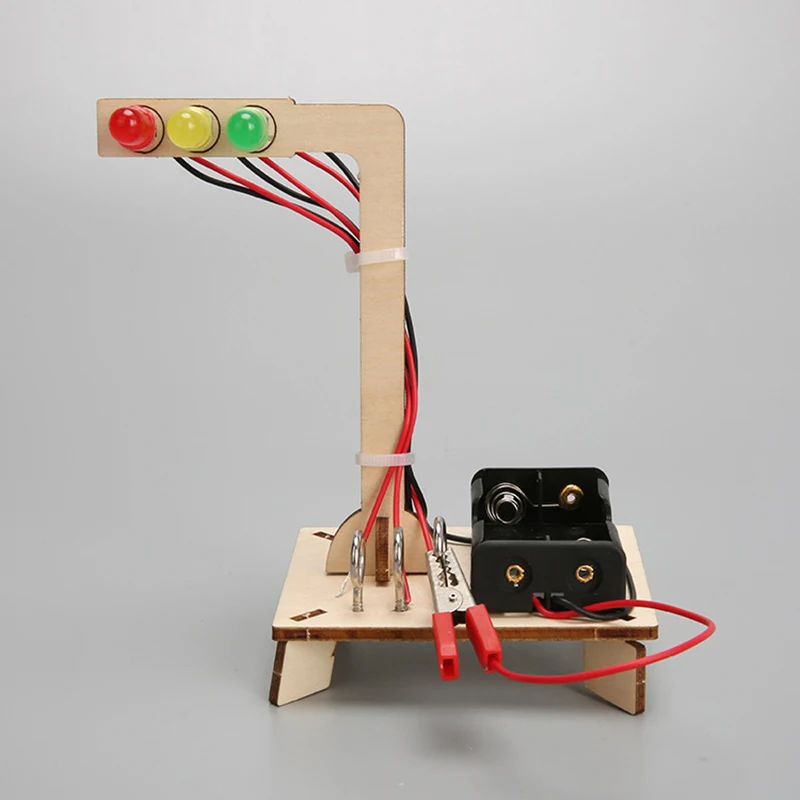 Wooden Traffic Lights Model Kids Science Toy Funny Technology Physics Teaching Aids Kit Learning Educational Toys For Children Wooden Traffic Lights Model Kids Science Toy Funny Technology Physics Teaching Aids Kit Learning Educational Toys For Children