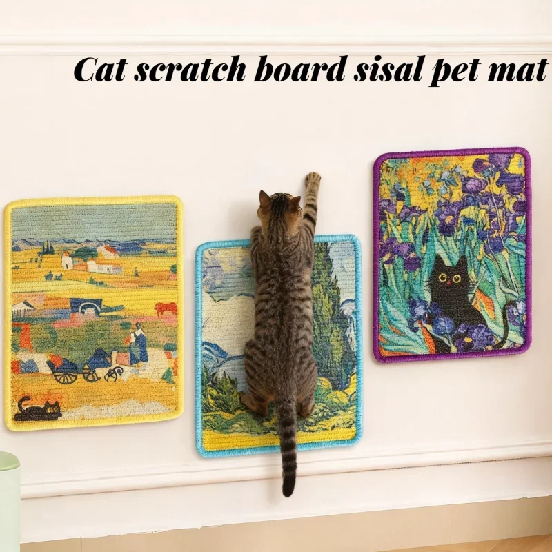 Cat Scratch Board, Sisal Pet Mat, No Debris Falling Off, Wall Sticking, Cat Toys, Wear-Resistant Scratch Pads, Pet Supplies Cat Scratch Board, Sisal Pet Mat, No Debris Falling Off, Wall Sticking, Cat Toys, Wear-Resistant Scratch Pads, Pet Supplies