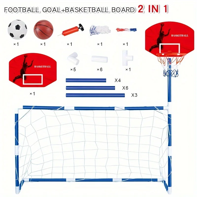 2-In-1 Fußball Tor &Amp; Basketball Korb: Spaß Eltern-Kind Interaktives Sportspiel Zeug Für Kinder! Sensorisches Integrations Training, Geschenk 2-In-1 Fußball Tor &Amp; Basketball Korb: Spaß Eltern-Kind Interaktives Sportspiel Zeug Für Kinder! Sensorisches Integrations Training, Geschenk - Image 7