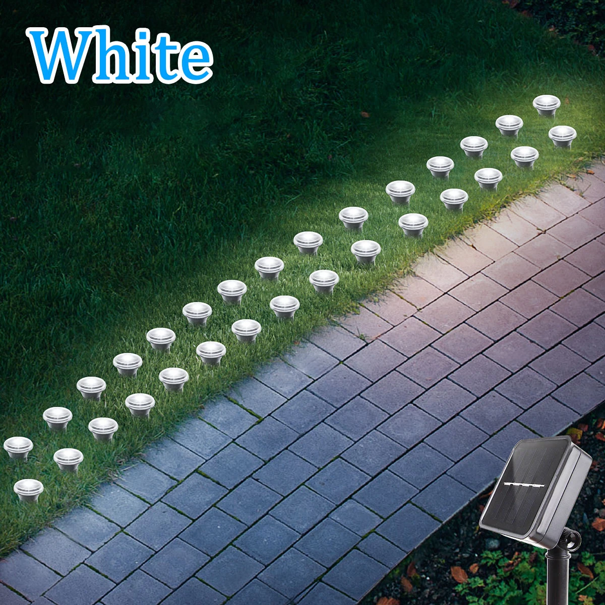 Solar-Led-Garten-Wegeleuchte, 15/30 Leds, 8 Modi, Wasserdichte Rasenlampe Für Den Außenbereich, Für Camping, Hochzeiten, Weihnachten, Urlaub, Beleuchtung Solar-Led-Garten-Wegeleuchte, 15/30 Leds, 8 Modi, Wasserdichte Rasenlampe Für Den Außenbereich, Für Camping, Hochzeiten, Weihnachten, Urlaub, Beleuchtung - Image 7