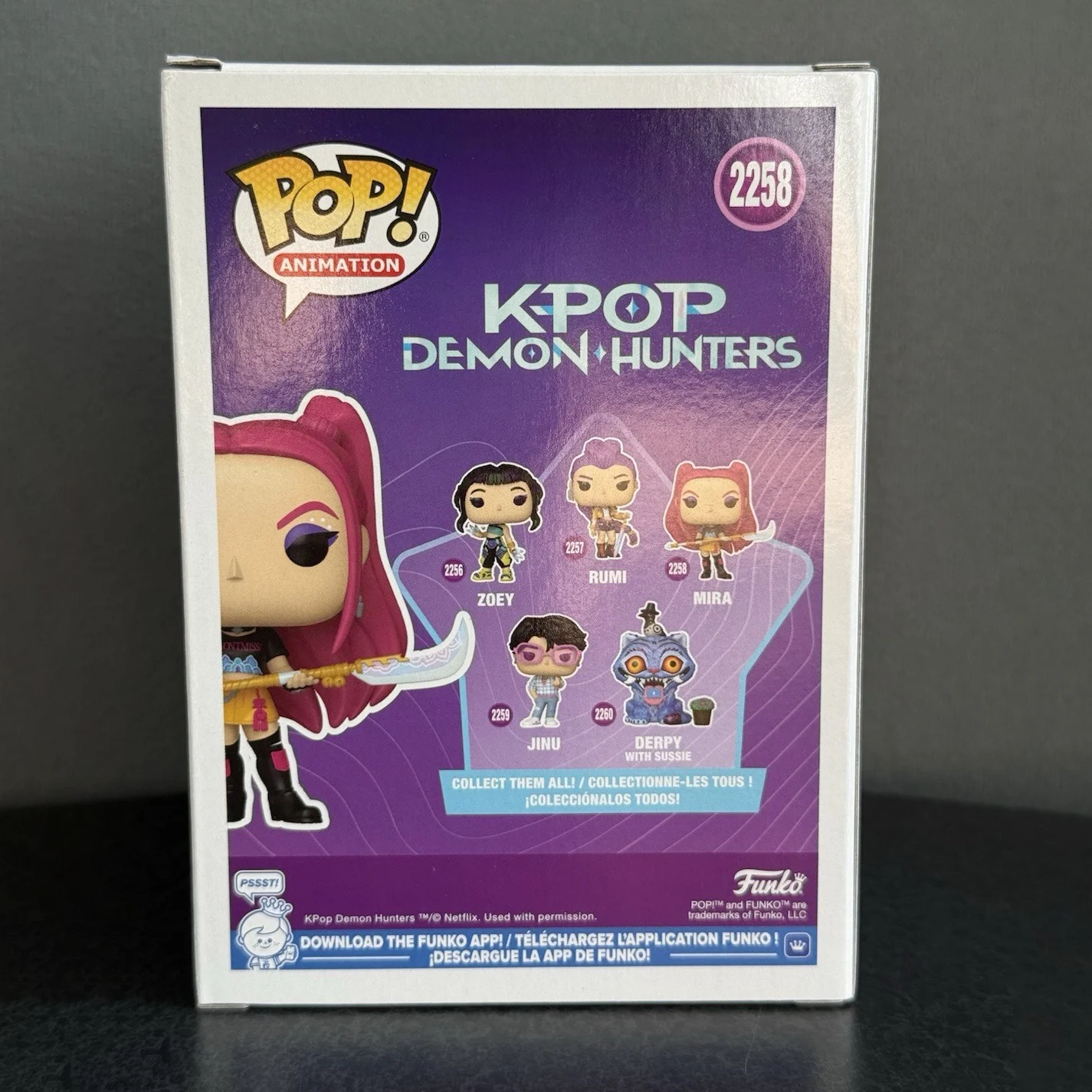 Funko Pop! Kpop Dämonenjäger Mira Figur # 2258 Offizielle Authentische 4,4-Zoll-Figuren In Limitierter Auflage, Kpop-Fans, Modellgeschenk, Spielzeug Funko Pop! Kpop Dämonenjäger Mira Figur # 2258 Offizielle Authentische 4,4-Zoll-Figuren In Limitierter Auflage, Kpop-Fans, Modellgeschenk, Spielzeug - Image 4
