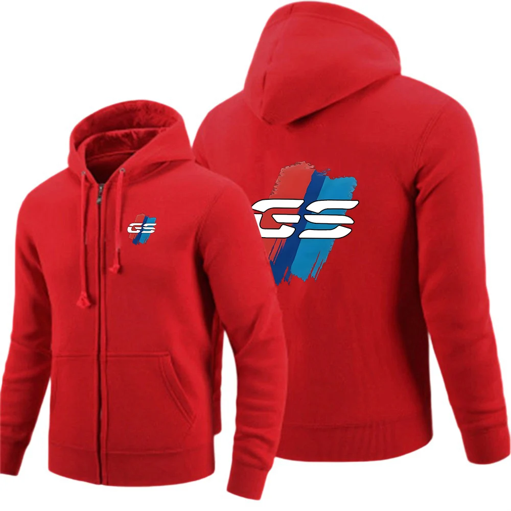 Gs Adventure Motorcycleherren-Kapuzenpullover, Einfarbig, Freizeitkleidung, Sweatshirts, Kapuzenpullover, Hautfreundlicher Mantel, Stilvolle Jacke Gs Adventure Motorcycleherren-Kapuzenpullover, Einfarbig, Freizeitkleidung, Sweatshirts, Kapuzenpullover, Hautfreundlicher Mantel, Stilvolle Jacke - Image 2