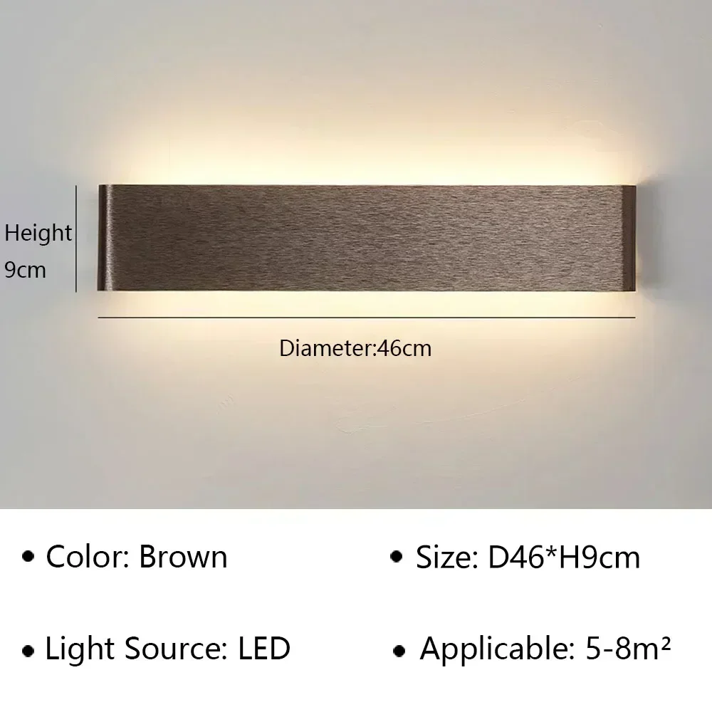 Moderne Led-Wandleuchte Für Nachttisch, Wohnzimmer, Treppen, Gang, Badezimmer, Heimdekoration, Wandleuchte, Innenbeleuchtung, Glanz Moderne Led-Wandleuchte Für Nachttisch, Wohnzimmer, Treppen, Gang, Badezimmer, Heimdekoration, Wandleuchte, Innenbeleuchtung, Glanz - Image 13