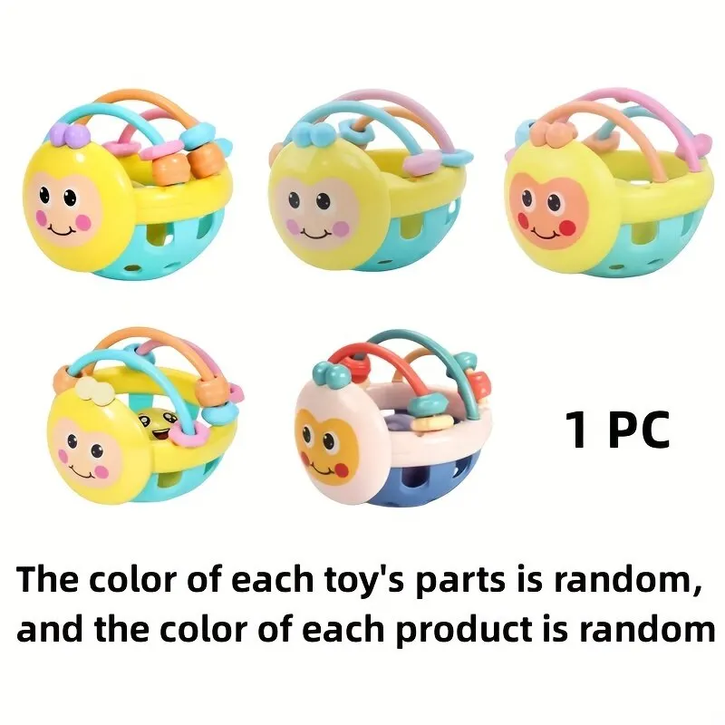 1 Pc 10Cm Baby Toy Catch Ball Bendy Baby Walker Rattles Develop Intelligence Ball 0-12 Months Plastic Bell Rattle Doll 1 Pc 10Cm Baby Toy Catch Ball Bendy Baby Walker Rattles Develop Intelligence Ball 0-12 Months Plastic Bell Rattle Doll - Image 6