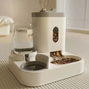 Automatische Feeder Hund Katze Futternapf Mit Wasser Brunnen Große Kapazität Tiernahrung Lagerung Dispenser Container Welpen Haustier Zubehör