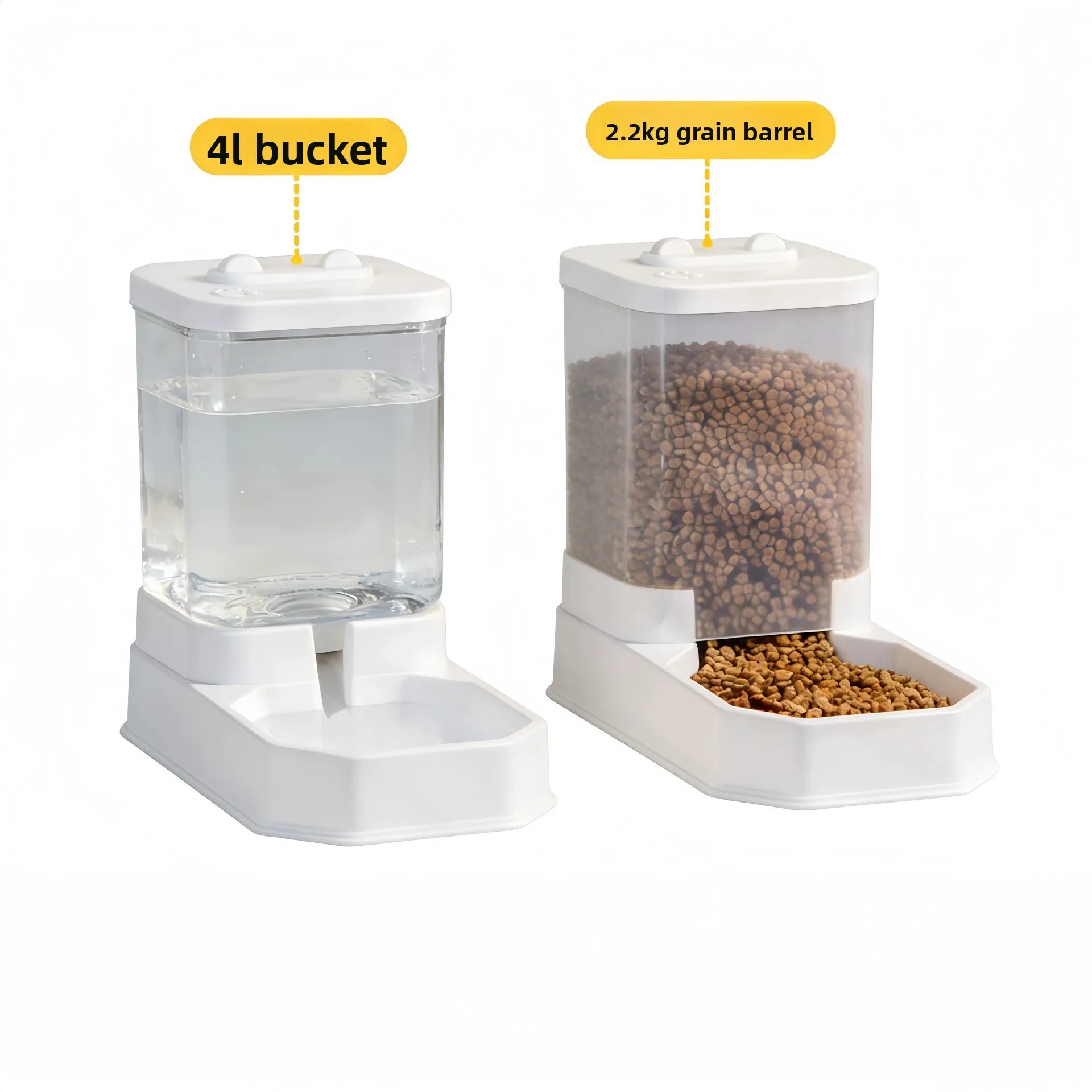 4L Large Capacity Automatic Cat Feeder &Amp; Waterer Set | Gravity Pet Food Dispenser For Cats &Amp; Dogs | Bpa-Free &Amp; Non-Electric Safe 4L Large Capacity Automatic Cat Feeder &Amp; Waterer Set | Gravity Pet Food Dispenser For Cats &Amp; Dogs | Bpa-Free &Amp; Non-Electric Safe - Image 6