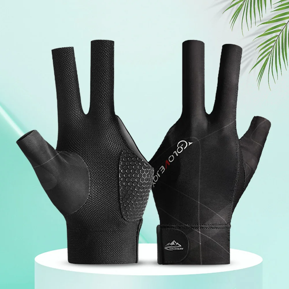 1Pc Professional Billiards Gloves Anti-Slip Pool Shooters Open 3 Fingers Glove Billiard Gloves High Quality Billiard Accessories 1Pc Professional Billiards Gloves Anti-Slip Pool Shooters Open 3 Fingers Glove Billiard Gloves High Quality Billiard Accessories - Image 2