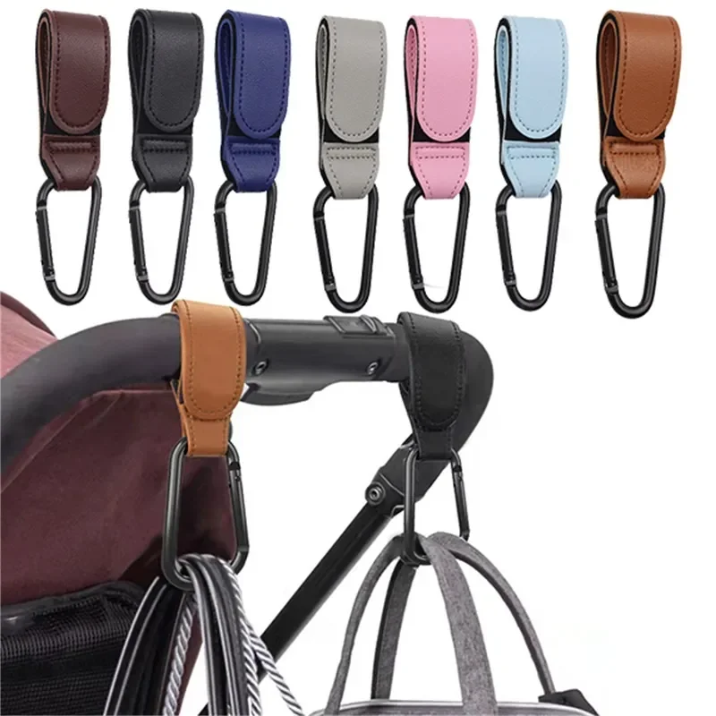 1/2Pcs Pu Leather Baby Bag Stroller Hook Pram Cart Organizer 360 Degree Rotatable Hook High-Quality Crochet Stroller Accessories 1/2Pcs Pu Leather Baby Bag Stroller Hook Pram Cart Organizer 360 Degree Rotatable Hook High-Quality Crochet Stroller Accessories
