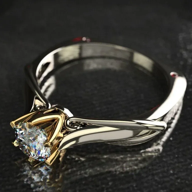 Reiner 18K Gold Moissanit-Ring Für Damen Mit Edelsteinen, Paar-Schmuck Für Hochzeit Und Verlobung, Valentinstag- Und Jubiläumsgeschenk Reiner 18K Gold Moissanit-Ring Für Damen Mit Edelsteinen, Paar-Schmuck Für Hochzeit Und Verlobung, Valentinstag- Und Jubiläumsgeschenk - Image 7