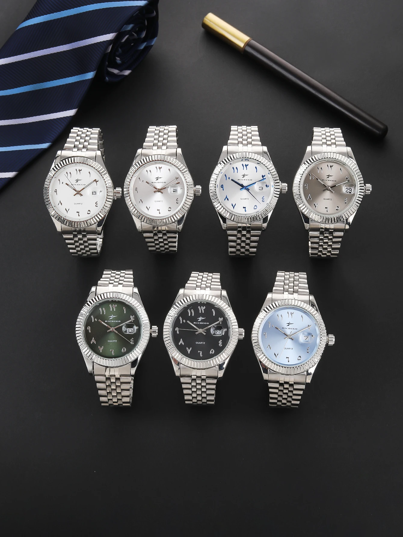 Mode Herren Uhren Datum High-End-Luxus Casual Sport Uhr Klassische Business Quarz Männliche Edelstahl Armbanduhren Mode Herren Uhren Datum High-End-Luxus Casual Sport Uhr Klassische Business Quarz Männliche Edelstahl Armbanduhren