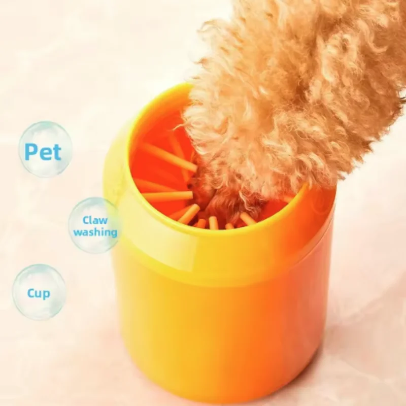 Portable Pet Paw Cleaner Soft Silicone Foot Washer With Cleaning Brush Dog Towel Bucket - Efficient Pet Cleaning Supplies Portable Pet Paw Cleaner Soft Silicone Foot Washer With Cleaning Brush Dog Towel Bucket - Efficient Pet Cleaning Supplies - Image 4