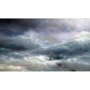 TOP ART # Russische künstler Iwan Aivazovsky seascape Welle 1889 originaldruck ölgemälde auf leinwand-große-Gute qualität