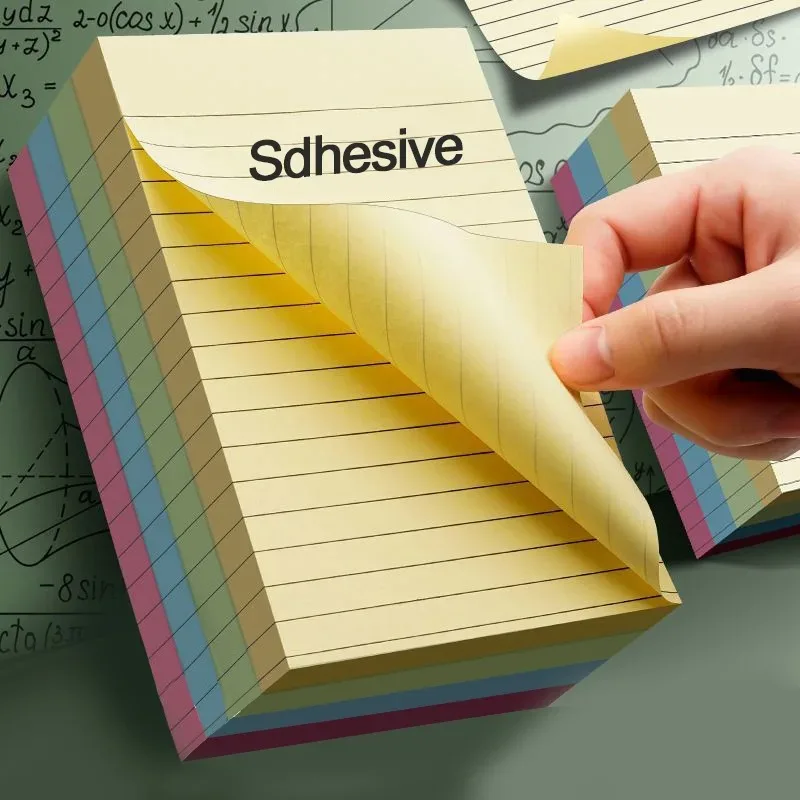 200 Blatt Line Haftnotizen, 4 Farben, Tragbarer Notizmarker Für Studenten, Zum Schreiben Von Haftnotizen, Selbstklebend, Einfach Anzuwenden 200 Blatt Line Haftnotizen, 4 Farben, Tragbarer Notizmarker Für Studenten, Zum Schreiben Von Haftnotizen, Selbstklebend, Einfach Anzuwenden - Image 2