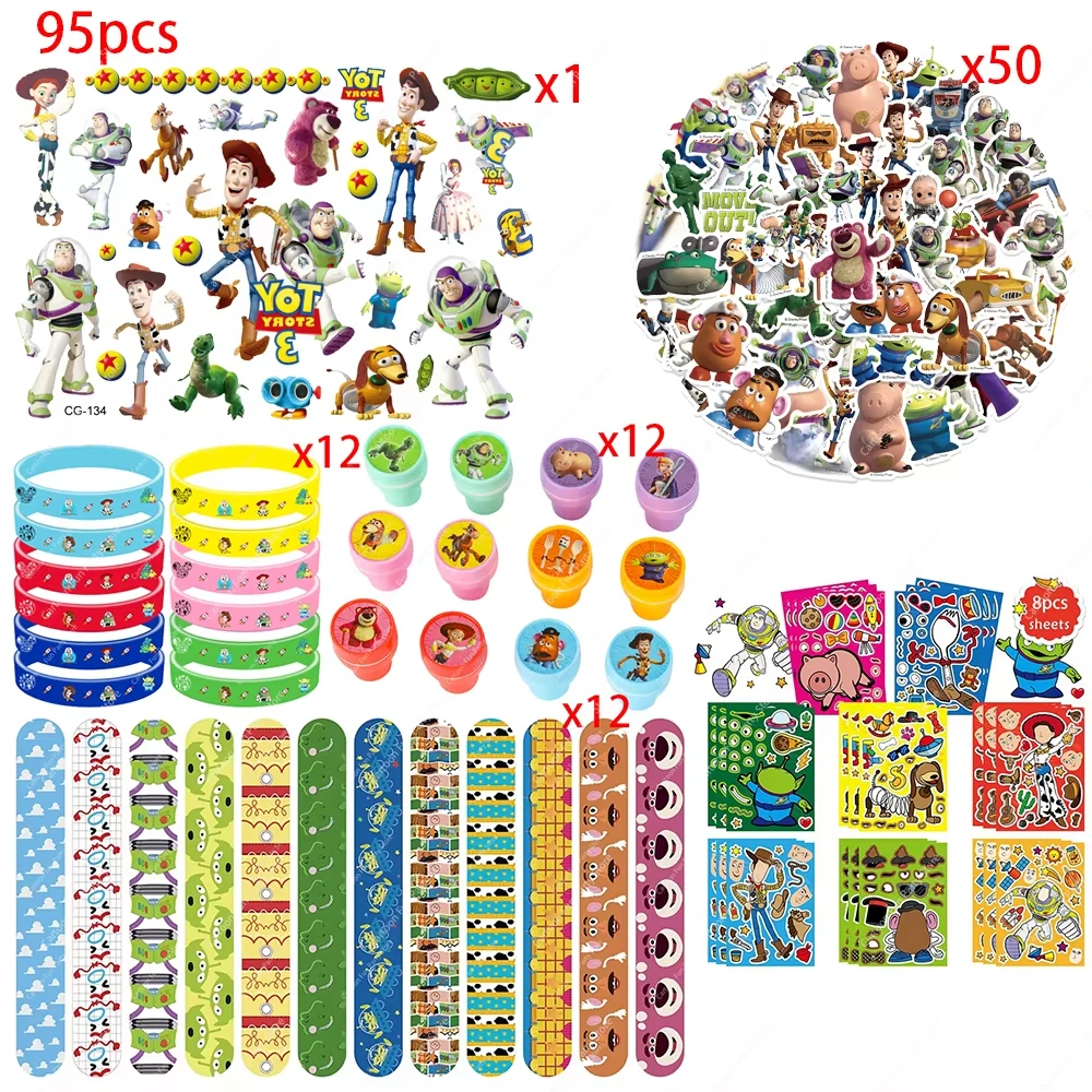 Toy Story Geburtstagsparty-Zubehör Partygeschenke Cartoon-Geschenke Schlüsselanhänger Klatscharmbänder Stempel Abzeichen Luftballons Partyzubehör Geschenke Toy Story Geburtstagsparty-Zubehör Partygeschenke Cartoon-Geschenke Schlüsselanhänger Klatscharmbänder Stempel Abzeichen Luftballons Partyzubehör Geschenke - Image 8