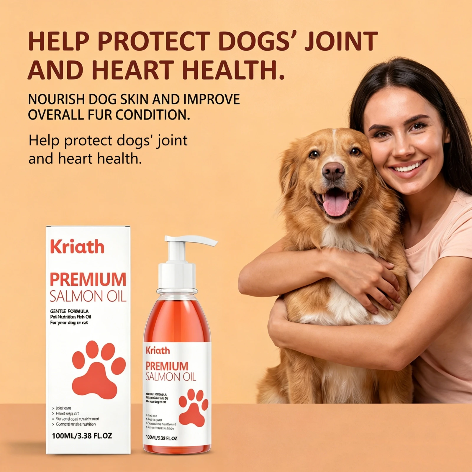 Premium Lachsöl Für Haustiere Omega 3 Glänzender Fellmantel Immununterstützung Fellpflege Herzgesundheit Hund Katze Herz Haut Nahrungsergänzungsmittel Premium Lachsöl Für Haustiere Omega 3 Glänzender Fellmantel Immununterstützung Fellpflege Herzgesundheit Hund Katze Herz Haut Nahrungsergänzungsmittel - Image 6