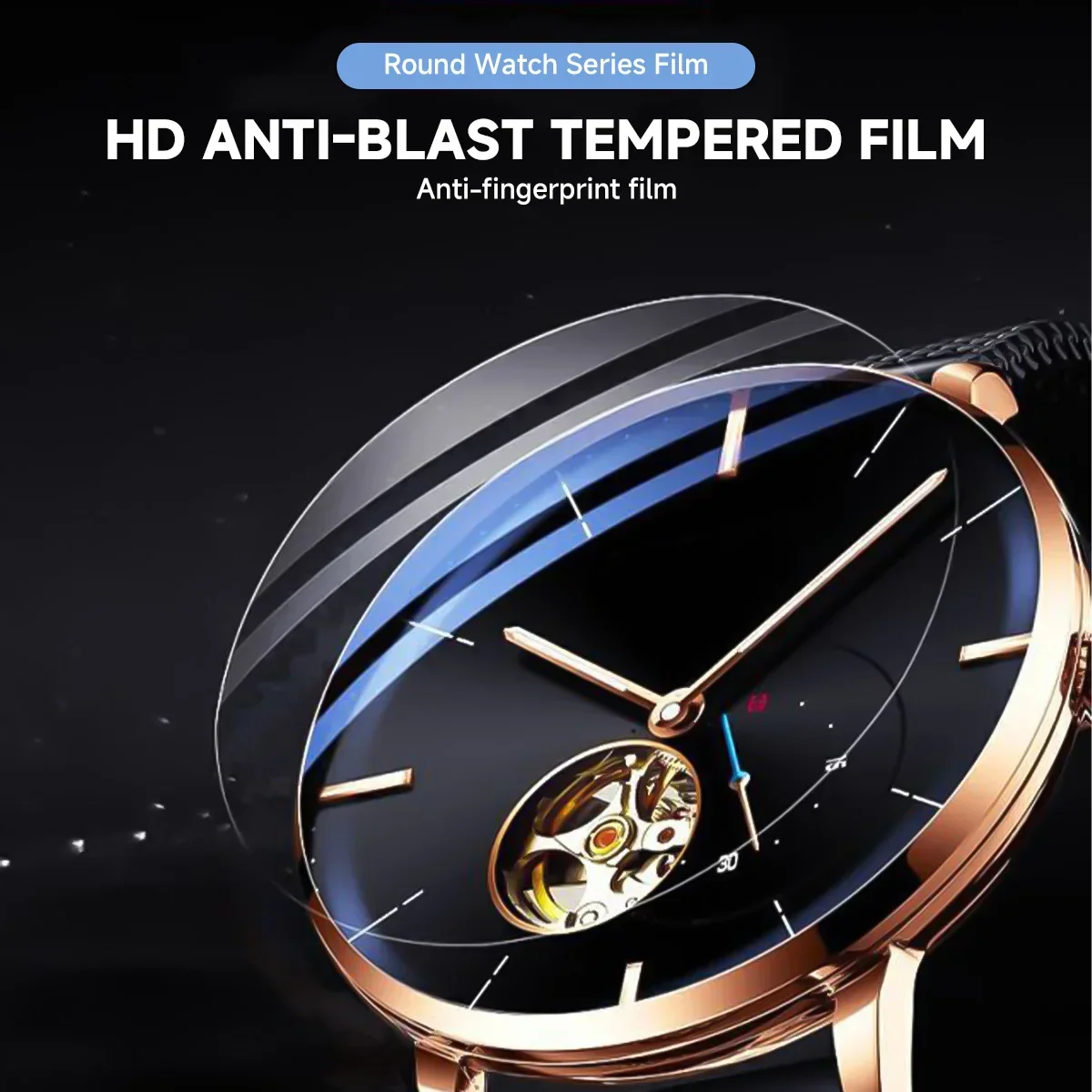 Universeller Smartwatch-Displayschutz Aus Gehärtetem Glas, Schutzfolie, 28 Mm, 30 Mm, 32 Mm, 38 Mm, 40 Mm, 41 Mm, 42 Mm, Durchmesser 26–46 Mm Universeller Smartwatch-Displayschutz Aus Gehärtetem Glas, Schutzfolie, 28 Mm, 30 Mm, 32 Mm, 38 Mm, 40 Mm, 41 Mm, 42 Mm, Durchmesser 26–46 Mm - Image 5