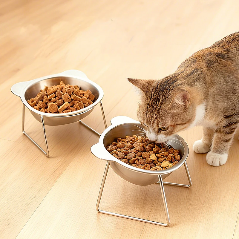 Elevated Cat Bowls Extra Raised Stainless Steel Cat Food Bowls With Anti-Slip Metal Stand Friendly Water Dishes For Indoor Pets Elevated Cat Bowls Extra Raised Stainless Steel Cat Food Bowls With Anti-Slip Metal Stand Friendly Water Dishes For Indoor Pets - Image 11