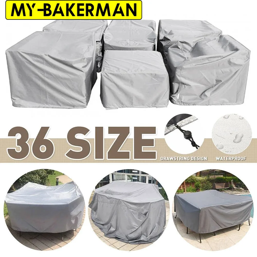 Outdoor Patio Dust Cover Garden Furniture 210D Polyester All Purpose Covers Garden Waterproof Cover Outdoor Patio Dust Cover Garden Furniture 210D Polyester All Purpose Covers Garden Waterproof Cover - Image 2