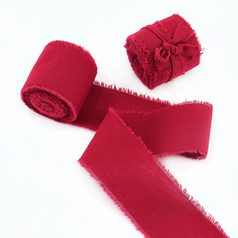 Reine Baumwolle Hand Zerrissene Rohkante Band Diy Geschenkbox Verpackung Grußkarte Dekoration Braut Hand Stick Blume Blume Krawatte Band Reine Baumwolle Hand Zerrissene Rohkante Band Diy Geschenkbox Verpackung Grußkarte Dekoration Braut Hand Stick Blume Blume Krawatte Band - Image 42