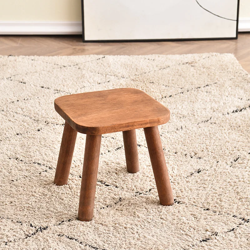 Creative All Solid Wood Small Stool Modern Shoe Stool Kindergarten Original Wood Color Stools Children'S Home Small Stools Creative All Solid Wood Small Stool Modern Shoe Stool Kindergarten Original Wood Color Stools Children'S Home Small Stools - Image 9