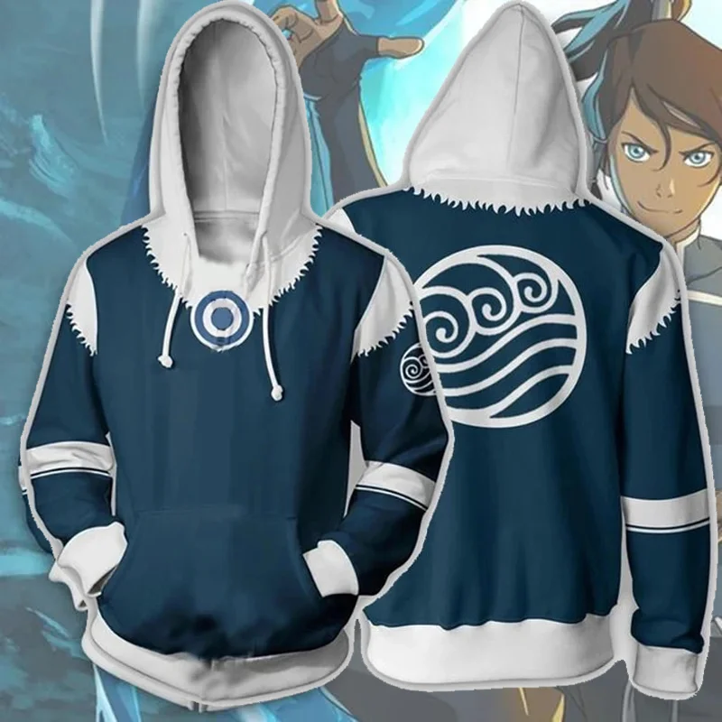 Anime Avatar The Last Airbender Cosplay Hoodies 3D Printed Sweatshirt Men Women Long Sleeve Tracksuit Pullover Harajuku Y2K Coat Anime Avatar The Last Airbender Cosplay Hoodies 3D Printed Sweatshirt Men Women Long Sleeve Tracksuit Pullover Harajuku Y2K Coat - Image 3