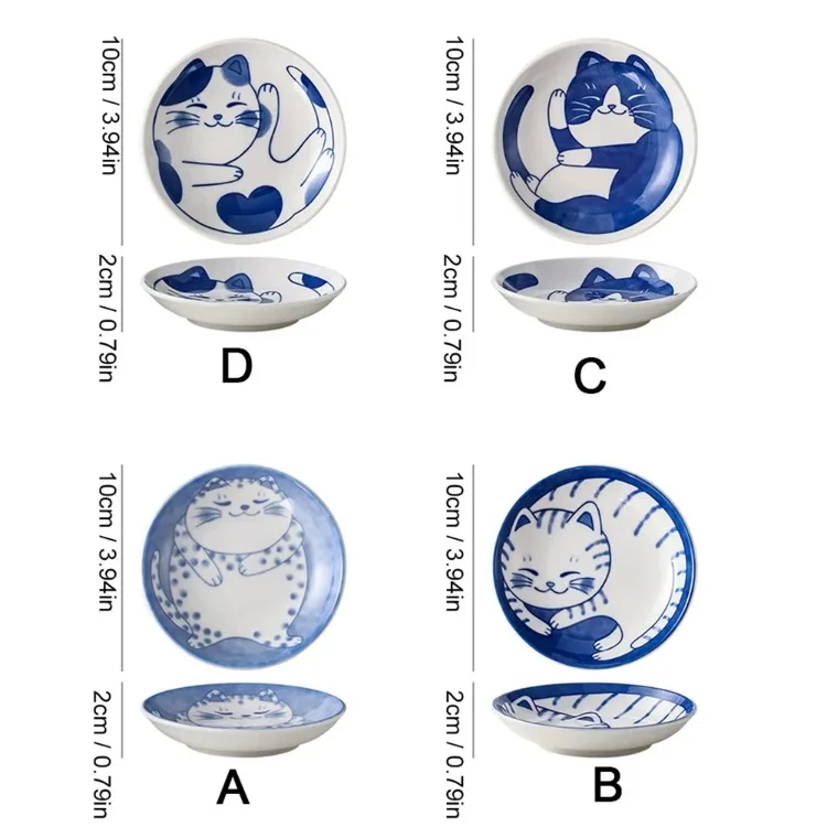 Creative Cartoon Lucky Cat Ceramic Dessert Sauce Dish Fruit Sushi Plate Creative Cartoon Lucky Cat Ceramic Dessert Sauce Dish Fruit Sushi Plate - Image 11