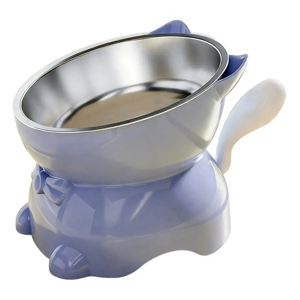 Stainless Steel Cat Bowl Anti-Spill Slanted Cat Food Food Water Dish For Cats Kitten Stainless Steel Cat Bowl Stainless Steel Cat Bowl Anti-Spill Slanted Cat Food Food Water Dish For Cats Kitten Stainless Steel Cat Bowl - Image 7