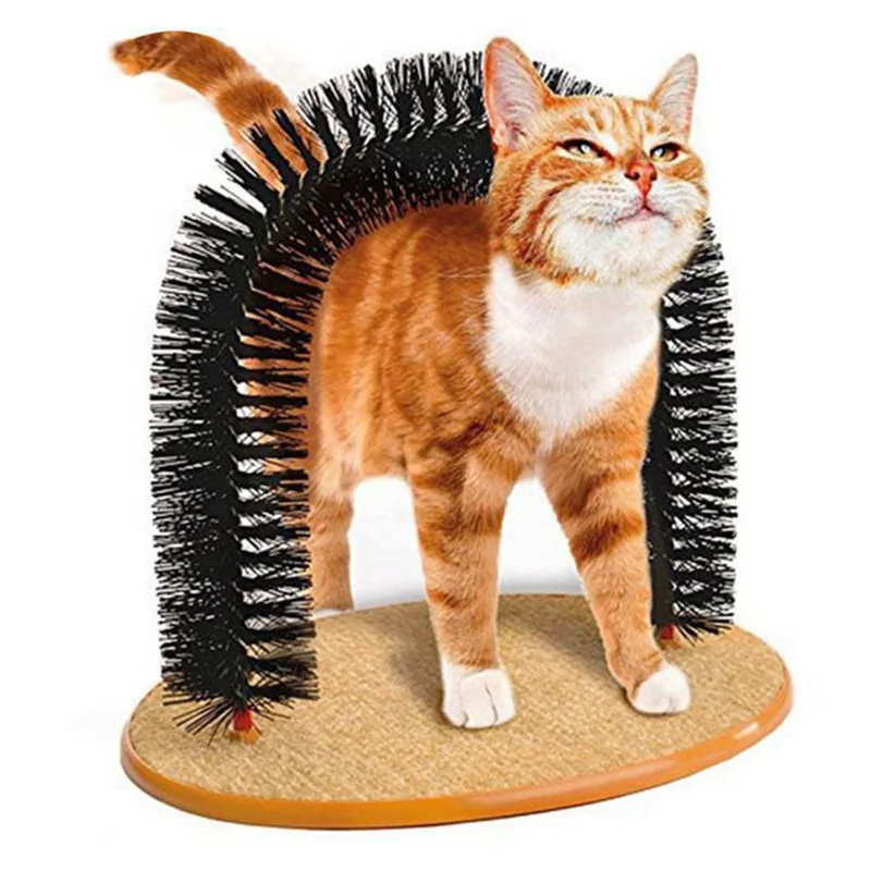 Katzenpflegebürste – Selbstpflege-Kratzbogen Für Katzen &Amp; Hunde Katzenpflegebürste