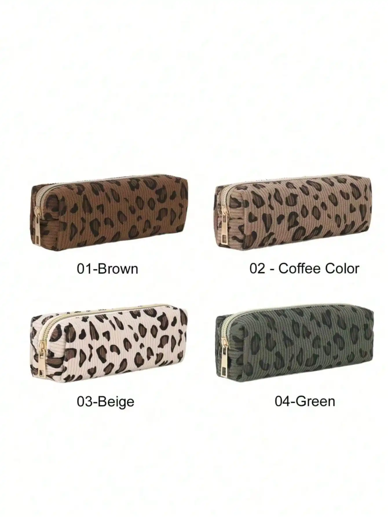 1 Stück Federmäppchen Aus Cord Mit Leopardenmuster, Nylon-Reißverschluss, Schreibwaren-Organizer, Make-Up-Reisetasche, Geschenk Für Teenager-Mädchen Zum Schulanfang 1 Stück Federmäppchen Aus Cord Mit Leopardenmuster, Nylon-Reißverschluss, Schreibwaren-Organizer, Make-Up-Reisetasche, Geschenk Für Teenager-Mädchen Zum Schulanfang - Image 10