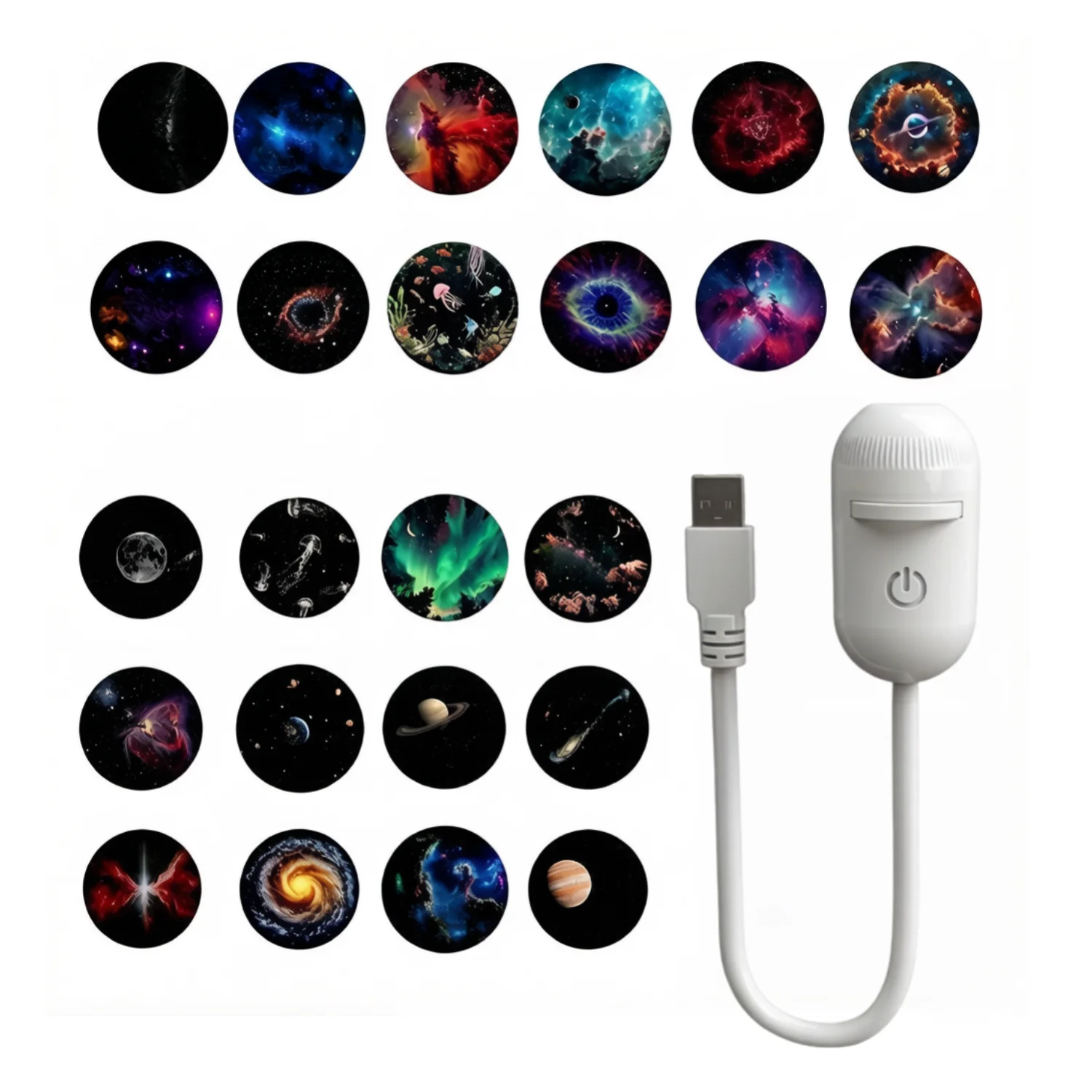 2-In-1 Mini-Galaxie-Sternprojektor – Led-Sternenhimmel-Nachtlicht Und Ambientelampe Für Schlafzimmer &Amp; Entspannte Raumdekoration Sternprojektor