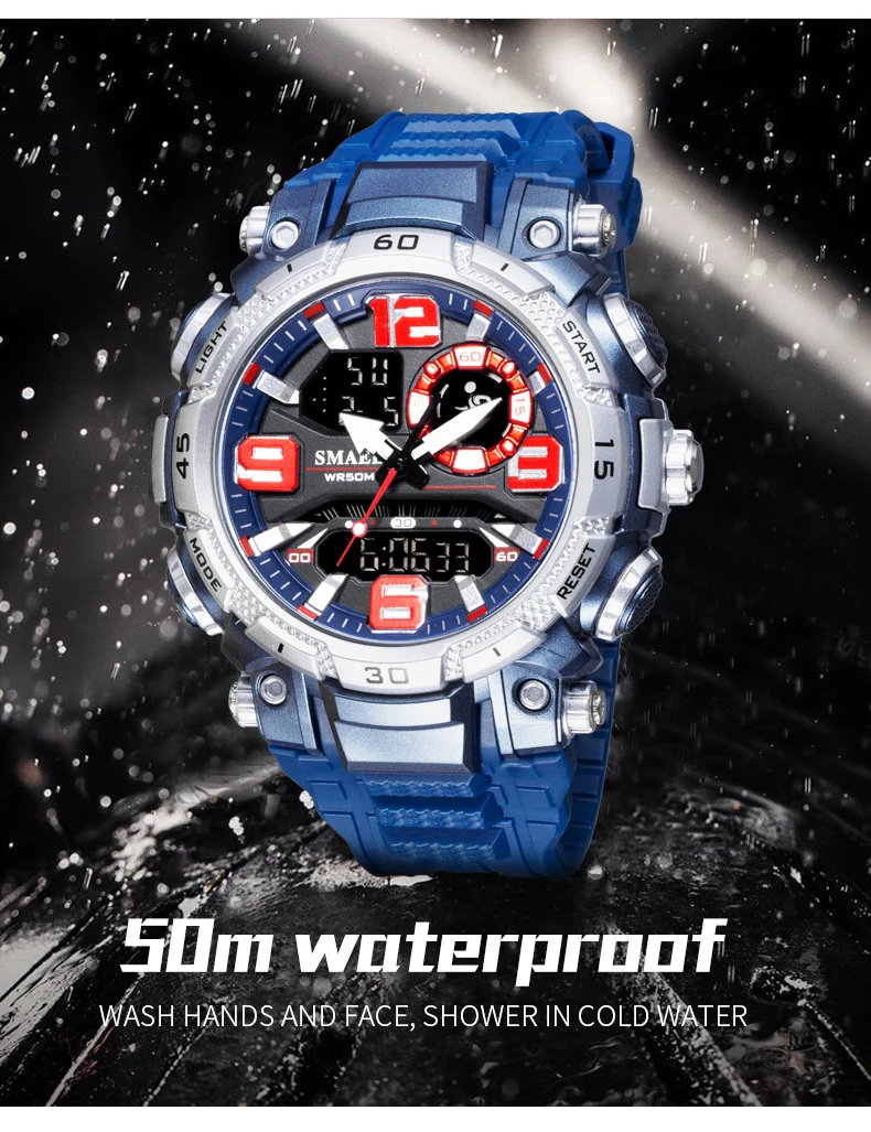 Quarzuhr Für Männer Smael Uhr Wasserdichte Stoppuhr Led-Uhren Männliche Uhr 1921 Sport Uhren Männer Relogio Masculino Digital Quarzuhr Für Männer Smael Uhr Wasserdichte Stoppuhr Led-Uhren Männliche Uhr 1921 Sport Uhren Männer Relogio Masculino Digital