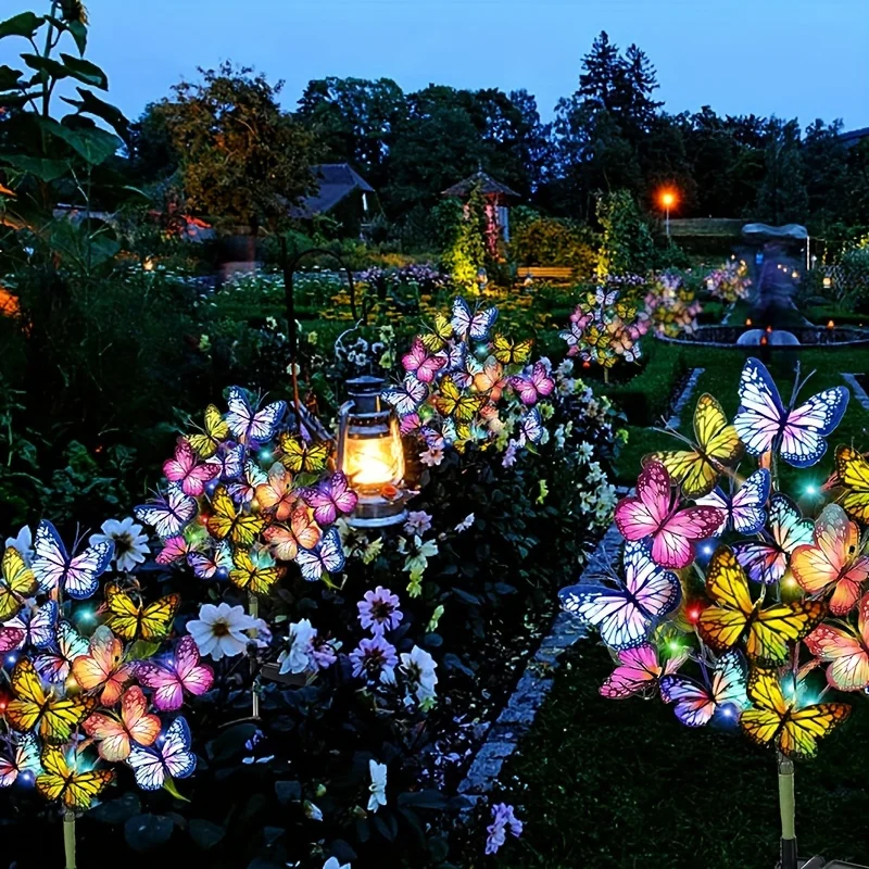 Solar-Led-Schmetterlings-Gartenleuchten, Wasserdicht, Bunt, Für Den Außenbereich, Rasen, Weg, Lampe Für Hof, Terrasse, Festival, Weihnachten, Dachdekoration Solar-Led-Schmetterlings-Gartenleuchten, Wasserdicht, Bunt, Für Den Außenbereich, Rasen, Weg, Lampe Für Hof, Terrasse, Festival, Weihnachten, Dachdekoration