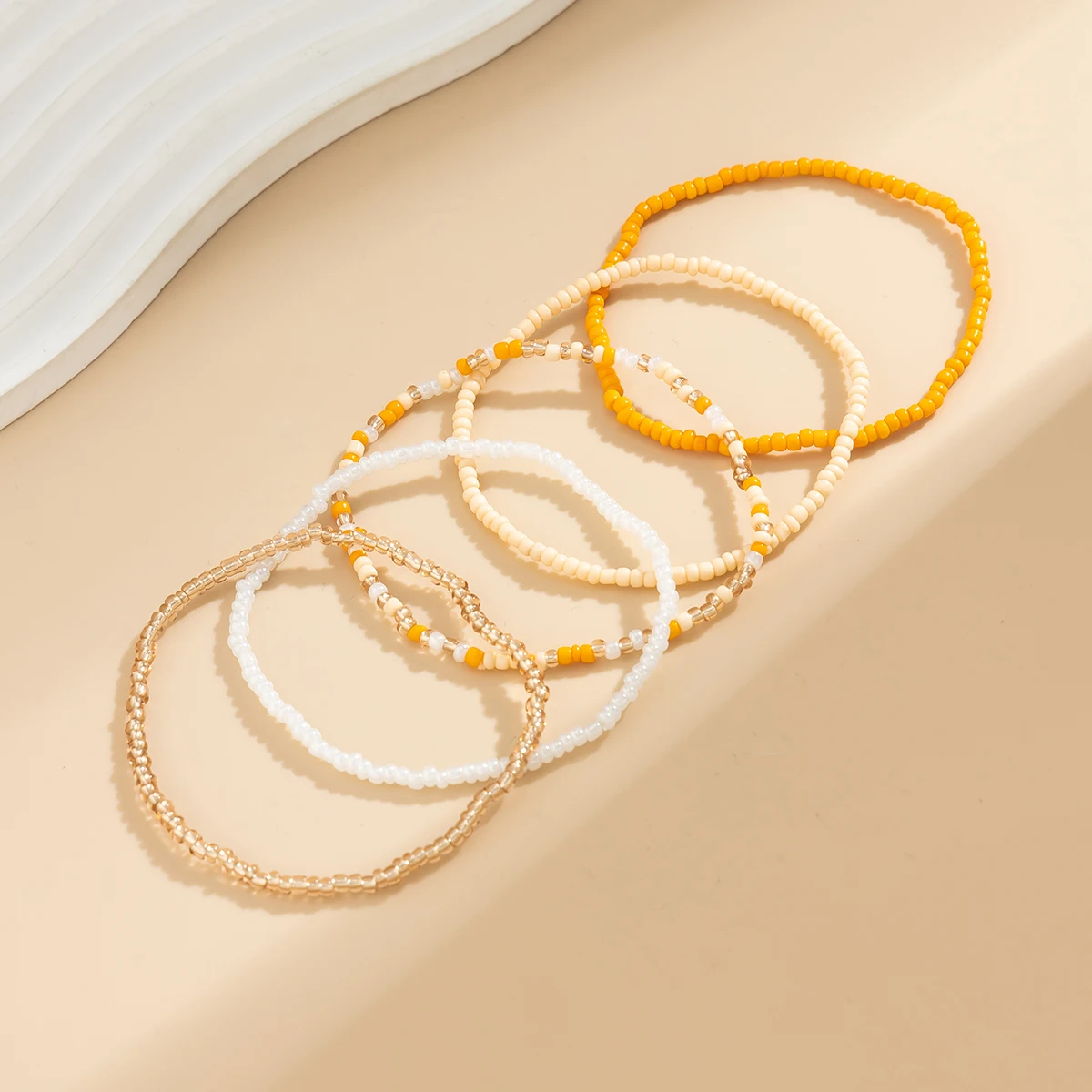 Ingemark Boho-Fußkettchen-Set Mit Bunten Rocailles Für Damen, Sommer, Strand, Schlichtes Elastisches Kettenarmband, Barfuß-Knöchel Am Bein, Schmuck Ingemark Boho-Fußkettchen-Set Mit Bunten Rocailles Für Damen, Sommer, Strand, Schlichtes Elastisches Kettenarmband, Barfuß-Knöchel Am Bein, Schmuck - Image 6