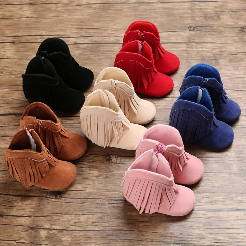 Toddler Footwear Boots Newborns Prewalkers For Unisex Baby Boys Girls Winter Keep Warm Moccasins Tassel Footwear Shoes 0-18M Toddler Footwear Boots Newborns Prewalkers For Unisex Baby Boys Girls Winter Keep Warm Moccasins Tassel Footwear Shoes 0-18M