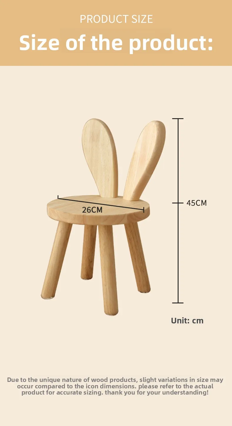 Creative All Solid Wood Small Stool Modern Shoe Stool Kindergarten Original Wood Color Stools Children'S Home Small Stools Creative All Solid Wood Small Stool Modern Shoe Stool Kindergarten Original Wood Color Stools Children'S Home Small Stools - Image 43